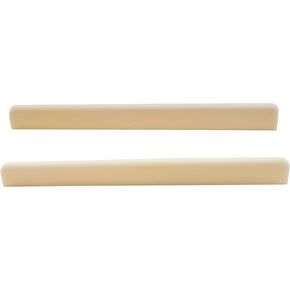 Musiclily Uncarved Classical Guitar Blank Buffalo Bone Saddle, 80x3x11/9.5mm (Pack of 2)