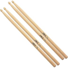 عصي الطبل 7a طبل خشب الطبل 7a عصي الطبل خشب القيقب للأطفال والشباب (2 زوج من أعواد الطبل القيقب 7A ) in Kuwait
