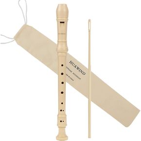 HUAWIND Soprano Descant Recorder German Style 8 Hole Recorder Instrument for Kids With Cleaning Rod, Storage Bag in Kuwait