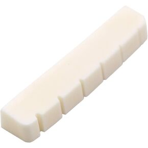 6 String Electric Guitar Nut Flat Bottom Slotted Bone Nuts for Guitar Replacement Parts Accessories (42x3.5x4.5/3.5mm)