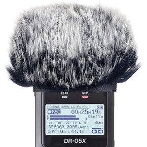 غطاء إسفنجي للواقي الأمامي وغطاء من الفوم لمسجلات الميكروفون DR-05X DR-05، وواقي هواء للميكروفون الداخلي والخارجي من SUNMON