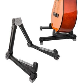 EASTROCK Folding Guitar Stand,Portable Tripod A Frame Aluminium Music Stand for Acoustic Electric Guitars, Bass, Violin, Ukulele, Banjo ( Black) in Kuwait