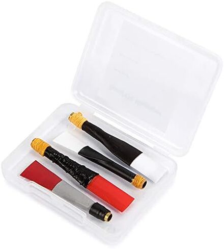 Bagpipe Practice Chanter Reeds 4 Pack Mixed Brands Frazer Warnock, G1 Reeds, Pipedreams (Ezeedrone), Trutone in Reusable Barefoot Bagpiper Case. From Scotland and Ireland Bagpipe Chanter Reeds in Kuwait
