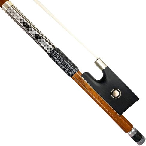 فن شعر الحصان الأبيض الغير مبيّض من WinsterBow D. Peccatte نسخة بيرنامبوكو من خشب الأبنوس رقم VN210 (4/4) in Kuwait