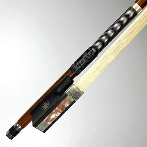 فن شعر الحصان الأبيض الغير مبيّض من WinsterBow D. Peccatte نسخة بيرنامبوكو من خشب الأبنوس رقم VN210 (4/4) in Kuwait