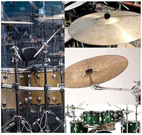 إكسسوارات استبدال سيمبال 12 قطعة 4 لفائف عالية الجودة و2 كم سيمبال و2 صواميل أجنحة و4 حلقات للطبل in Kuwait