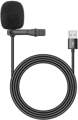 مكوبلوس ميكروفون كمبيوتر ماك، توصيل وتشغيل USB، ميكروفون كمبيوتر بمشبك للتعليق على طية الصدر، ميكروفون USB لافالير لاجهزة اللابتوب والبث الصوتي والالعاب والبث المكتبي in Kuwait