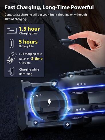 SYNCO Wireless Lavalier Microphone for iPhone, P1L Lapel Mic with Noise Canceling Voice Changer with Charging Case Plug & Play for Video Recording Interview, Wireless-Lavalier-Lapel-Microphone-iPhone in Saudi Arabia