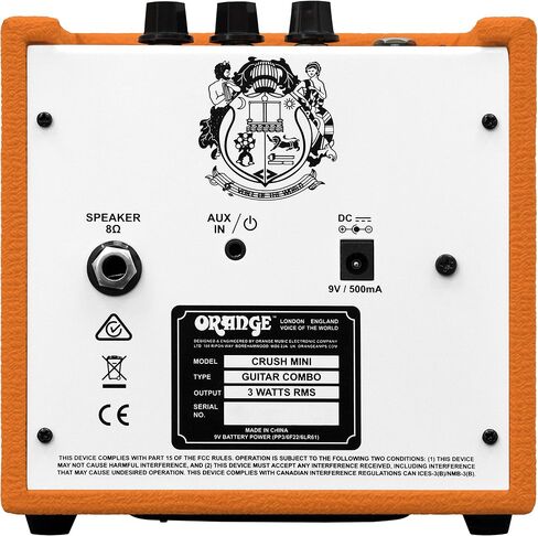 Orange Crush Mini Guitar Combo Amplifier - Black Bundle with Instrument Cable, Picks, and Austin Bazaar Polishing Cloth in Kuwait