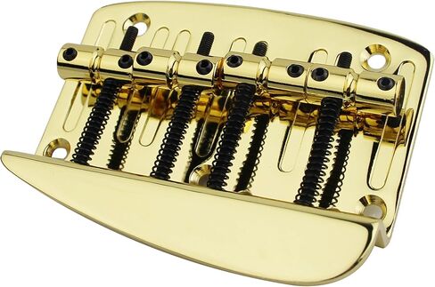 Guyker 4 String Hard Tail Fixed Bass Brass Bridge Compatible with Jazz Bass or Precision Bass PB JB Style Bass GB1020, Black in Saudi Arabia