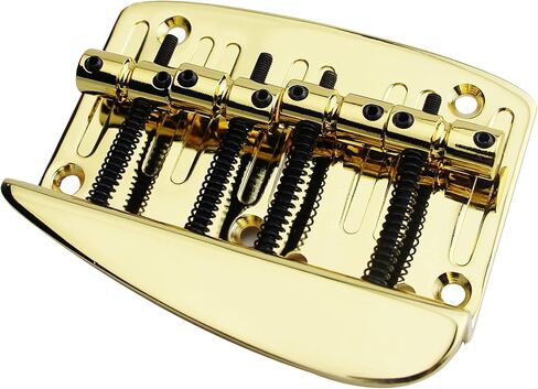 Guyker 4 String Hard Tail Fixed Bass Brass Bridge Compatible with Jazz Bass or Precision Bass PB JB Style Bass GB1020, Black in Saudi Arabia