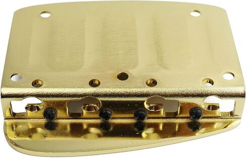 Guyker 4 String Hard Tail Fixed Bass Brass Bridge Compatible with Jazz Bass or Precision Bass PB JB Style Bass GB1020, Black in Saudi Arabia