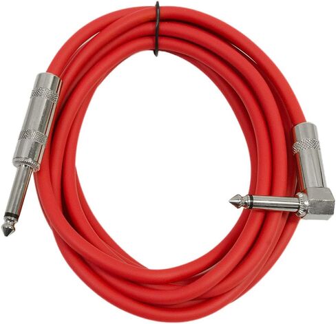Seismic Audio Speakers Guitar Cables, Right Angle To Straight Guitar Cables, Multicolor, 10 Feet, 6 Pack in Saudi Arabia