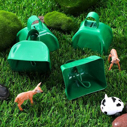 20 Pcs Metal Cowbells Noisemakers for Sporting Events 3 Inch Cow Bells Noise Makers with Handle Hand Percussion Cowbells for Football Games Graduation Party Cheering Team (Green) in Saudi Arabia