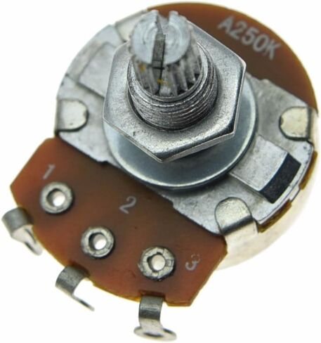 Dopro 5pcs Audio Guitar Pots Tone 250K Electric Guitar Large Pots 24mm Base with Short Split Shaft Guitar Potentiometer A250K in Saudi Arabia
