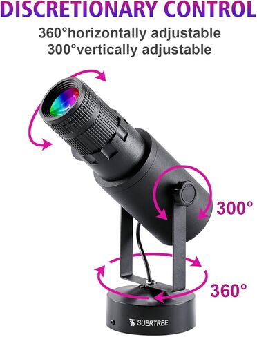 ضوء Pinspot بقدرة 20 واط مع 4 فتحات - مصباح كشاف كروي بمرآة للتحكم عن بعد - 13 في 1 مصباح كشاف RGBW فائق السطوع للحفلات، DJ، الديسكو، البار، النادي، الزفاف in Kuwait