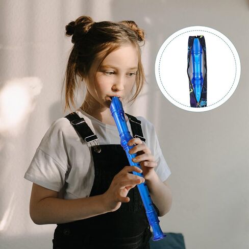 Flute Storage Bag, 13.8 Inch Long Zippered Flute and Piccolo Carry Bag Portable Washable Recorder Flute Case Bag for Vertical Flutes Recorders (Style 1) in Saudi Arabia