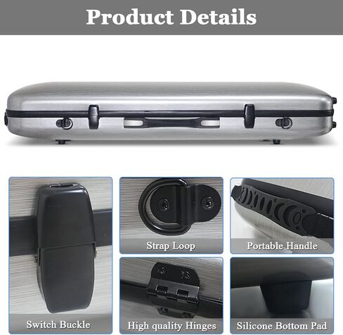 حافظة لجهاز AKAI Professional EWI 5000/4000S & Roland ae-10، حقيبة كبيرة لآلات النفخ الإلكترونية، حماية مثالية، ملحقات أدوات النفخ الإلكترونية للتخزين (أسود) in Kuwait