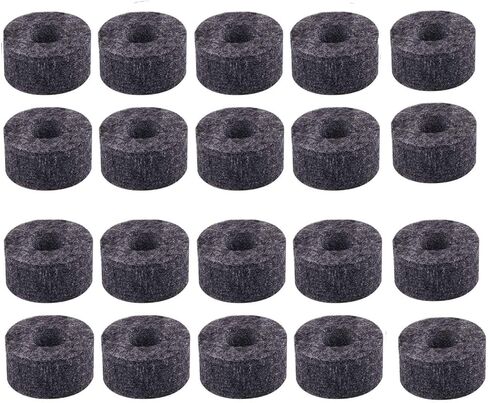 لباد الصنج 20 قطعة مجموعة طبلة ذات قابض عالي القبعة وحامل الصنج وغسالة مقاس صغير رمادي (القطر الداخلي: 10 مم) in Kuwait