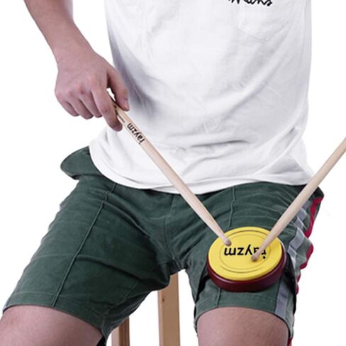 وسادة تدريب طبلة الركبة من Rayzm، وسادة طبلة محمولة على الساق مع ملمس طبلة حقيقي، وسادة سيليكون 4 بوصات (10.2 سم) - سريعة الاستجابة وهادئة، يمكن تركيبها على حامل طبلة قياسي 8 مم in Kuwait