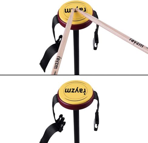 وسادة تدريب طبلة الركبة من Rayzm، وسادة طبلة محمولة على الساق مع ملمس طبلة حقيقي، وسادة سيليكون 4 بوصات (10.2 سم) - سريعة الاستجابة وهادئة، يمكن تركيبها على حامل طبلة قياسي 8 مم in Kuwait