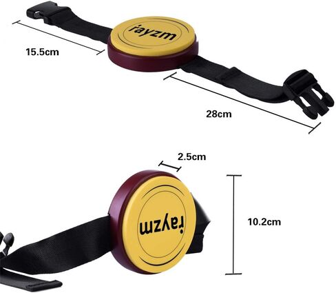 وسادة تدريب طبلة الركبة من Rayzm، وسادة طبلة محمولة على الساق مع ملمس طبلة حقيقي، وسادة سيليكون 4 بوصات (10.2 سم) - سريعة الاستجابة وهادئة، يمكن تركيبها على حامل طبلة قياسي 8 مم in Kuwait