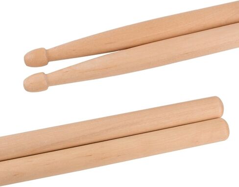 عصي الطبل 7a طبل خشب الطبل 7a عصي الطبل خشب القيقب للأطفال والشباب (2 زوج من أعواد الطبل القيقب 7A ) in Kuwait