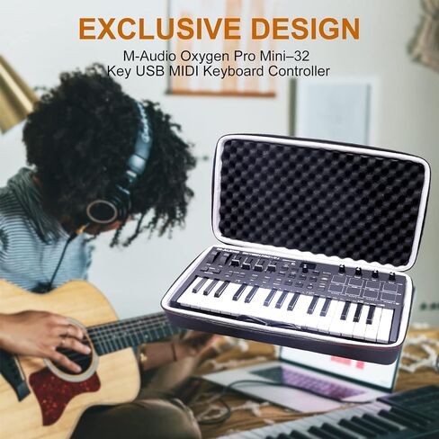 جراب LTGEM صلب لجهاز M-Audio Oxygen Pro Mini - 32 مفتاح USB MIDI لوحة مفاتيح in Saudi Arabia