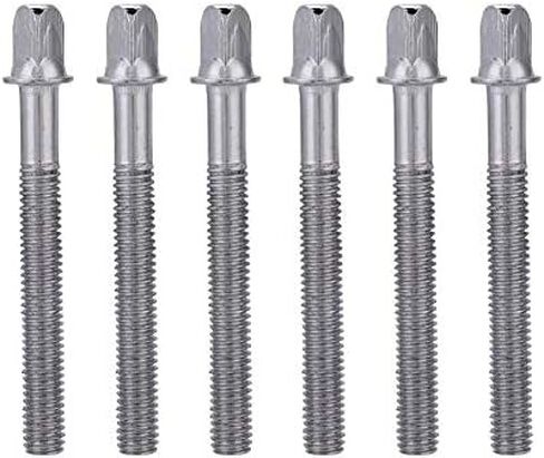 6Pcs Screw Rods, 60mm Drum Tight Screw Tension Rods Percussion Replacement Accessory in Saudi Arabia