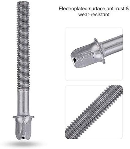 6Pcs Screw Rods, 60mm Drum Tight Screw Tension Rods Percussion Replacement Accessory in Saudi Arabia