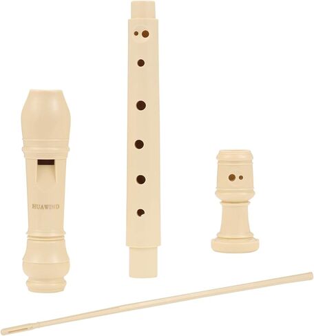 HUAWIND Soprano Descant Recorder German Style 8 Hole Recorder Instrument for Kids With Cleaning Rod, Storage Bag in Kuwait