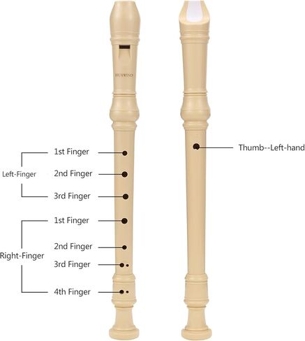 HUAWIND Soprano Descant Recorder German Style 8 Hole Recorder Instrument for Kids With Cleaning Rod, Storage Bag in Kuwait