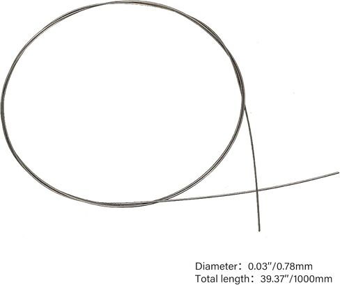Yibuy 1m 13# Silver Color Piano Music Wire Musical Instruments Accessories and Parts for Replacement of Broken Strings in Saudi Arabia