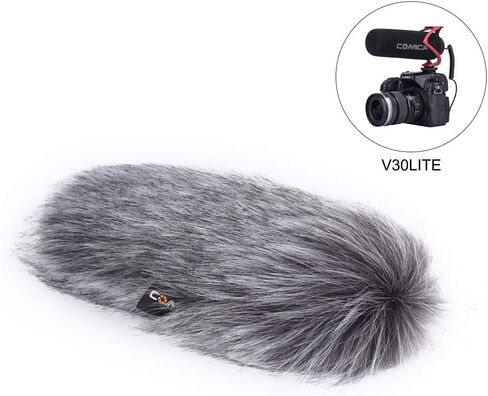 comica CVM-MF2 Outdoor Microphone Furry Windscreen Muff Professional Wind Cover Compatible with CVM-V30 LITE Shotgun Video Microphone in Saudi Arabia