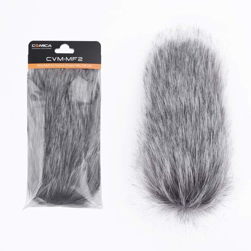 comica CVM-MF2 Outdoor Microphone Furry Windscreen Muff Professional Wind Cover Compatible with CVM-V30 LITE Shotgun Video Microphone in Saudi Arabia