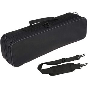 Jiayouy Lightweight Flute Case B-foot Flute Case Cover Bag Carry Bag with Adjustable Shoulder Strap & Plush Lining Black in Saudi Arabia