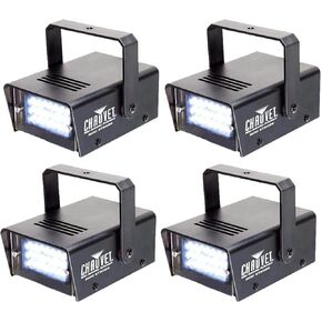 4 شوفيت دي جيه CH730 قابل للتعديل 1-12 فلاش / ثانية ميني ستروب LED تأثيرات ضوء النادي in Saudi Arabia