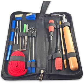 مجموعة ادوات ضبط البيانو الاحترافية - مفتاح ضبط مجموعة متنوعة من شوكات ضبط الصوت ومطرقة صغيرة ومفك براغي ملقط in Kuwait