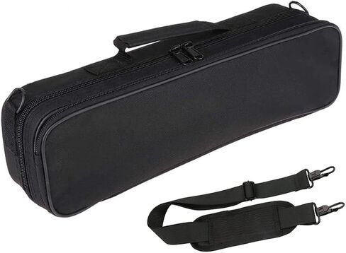 Jiayouy Lightweight Flute Case B-foot Flute Case Cover Bag Carry Bag with Adjustable Shoulder Strap & Plush Lining Black in Saudi Arabia