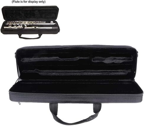 Jiayouy Lightweight Flute Case B-foot Flute Case Cover Bag Carry Bag with Adjustable Shoulder Strap & Plush Lining Black in Saudi Arabia