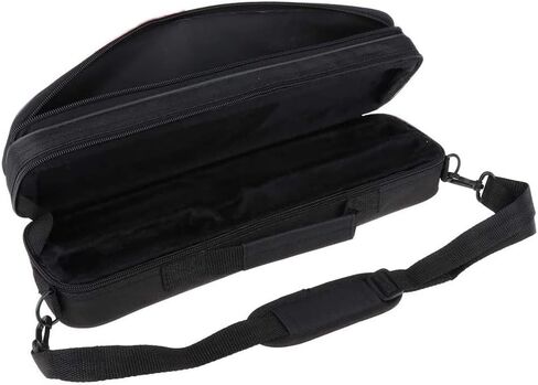 Jiayouy Lightweight Flute Case B-foot Flute Case Cover Bag Carry Bag with Adjustable Shoulder Strap & Plush Lining Black in Saudi Arabia