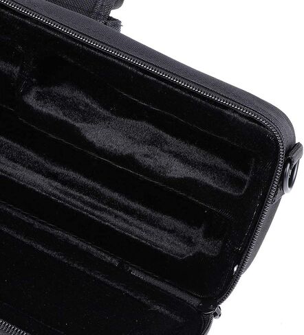 Jiayouy Lightweight Flute Case B-foot Flute Case Cover Bag Carry Bag with Adjustable Shoulder Strap & Plush Lining Black in Saudi Arabia