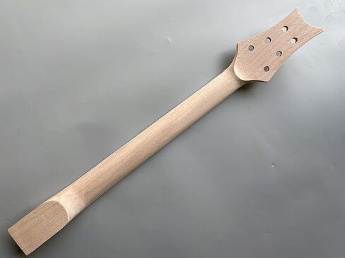 Yinfente Electric Guitar Neck Replacement 22 fret 24.75 inch Unfinished Rosewood Fretboard (24.75inch) in Saudi Arabia