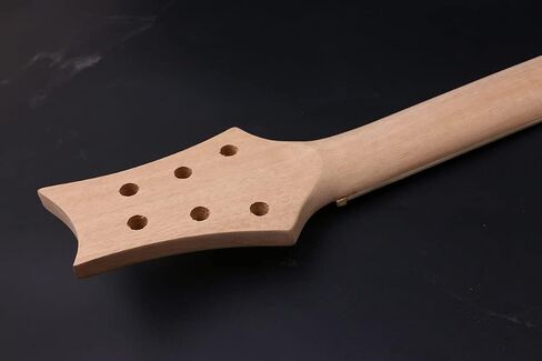 Yinfente Electric Guitar Neck Replacement 22 fret 24.75 inch Unfinished Rosewood Fretboard (24.75inch) in Saudi Arabia