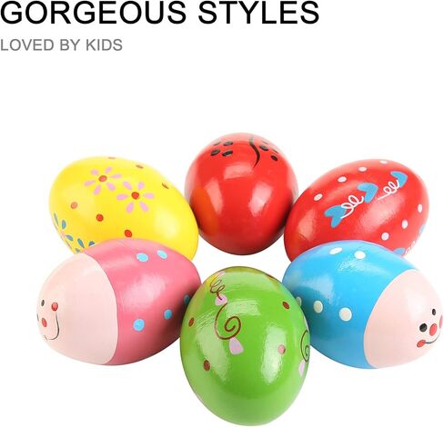 12 قطعة من أدوات هزاز البيض الخشبية، أدوات قرع موسيقية يدوية in Kuwait