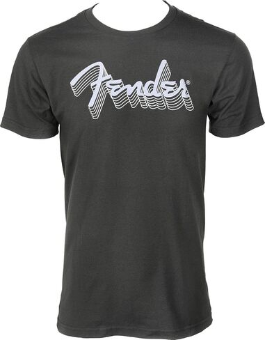 تي شيرت بشعار عاكس من Fender، فحمي، M in Kuwait