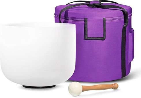 وعاء غناء كريستالي من الكوارتز المضبوط من الكريستال من سي دي اي اف جي ايه بي من سي دي اي اف جي ايه بي مقاس 8 انش (يأتي مع مطرقة مجانية وحلقة دائرية) ¡ F in Kuwait