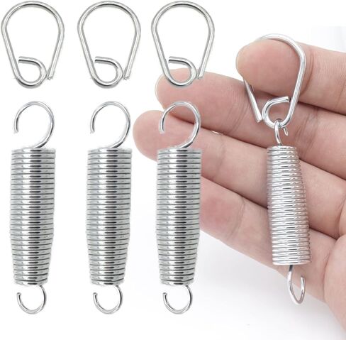 Joyangy 4pcs المعادن باس طبل دواسة الربيع، استبدال القياسية ركلة الينابيع، باس طبل الخافق الربيع، الانتهاء المجلفن ركلة طبل دواسة الربيع، أجزاء الأجهزة أداة قرع in Kuwait