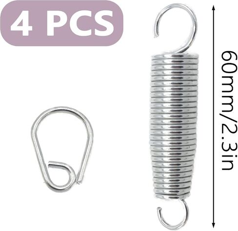 Joyangy 4pcs المعادن باس طبل دواسة الربيع، استبدال القياسية ركلة الينابيع، باس طبل الخافق الربيع، الانتهاء المجلفن ركلة طبل دواسة الربيع، أجزاء الأجهزة أداة قرع in Kuwait