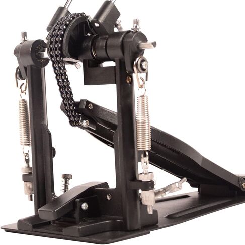 Double Bass Pedal,Two Chain Double Kick Drum Pedal,Bass Drum Pedal 2 way Beater Heads Heavy NO Slip in Kuwait
